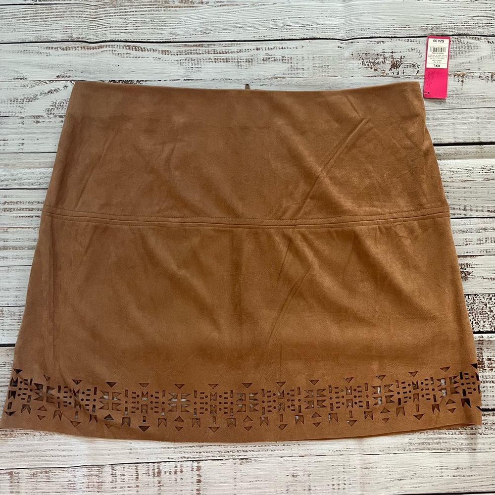Tan Suede skirt